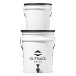 FPDTLPC Outback Plus Emergency Water Filter System Removes 99.99% Viruses and 99.9999% Bacteria; Portable Gravity-Fed Survival Filtration for 6-12 Gallons Per Day (OB-25NF)