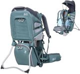 Wipha Baby Backpack Carrier - Lightweight Toddler Hiking Backpack Carrier, Adjustable Baby Carrier with Sunshade, Breathable Design, Large Storage, Travel & Camping (Green)
