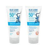 Blue Lizard Senstive SPF 50 Lotion, Mineral Sunscreen Bundle (Pack of 2)