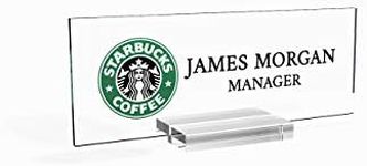 Personalized nameplate desk decor office Unique gift custom logo tech desk custom name plate for him and her occasion gift (8"x2.5")