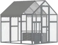 PawHut Large Chicken Run, Wooden Ch