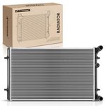 A-Premium Engine Coolant Radiator Compatible with Volkswagen VW Jetta Golf 1999-2006, Golf City 2007-2010, GTI & A3, TT Quattro 2000-2006 & Seat Leon, Manual Transmission