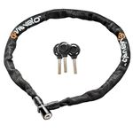 Via Velo Bike Chain Lock, 2.62 Ft Heavy Duty Anti-Theft Bicycle Lock with 3 Keys, Security Bike Locks for Scooter, Motorcycle, Gate, Fence, Valuables Etc(2.62 feet Long, 3.8 mm Thick)