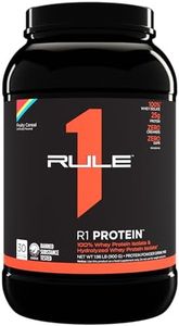 Rule1 R1 100% Whey Protein Isolate and Hydrolysate Protein Powder 1.98 lb, Fruity Cereal (30 Servings)