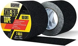 Lockport Anti Slip Tape - Heavy Duty Black Grip Tape for Stairs, 4” x 25ft for Roll | Tape for Stair Treads Non Slip Outdoor/Indoor, Non Skid Tape - Traction Tape for Ramps and Steps