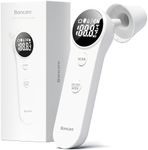 Boncare Ear and Forehead Thermometer, 2X Accuracy Infrared Digital Thermometer for Adults and Kids, 1 Second Reading, No Touch Baby with Fever Alarm, FSA and HSA Eligible