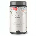 Country Chic All-in-One Chalk Paint for Furniture, Cabinets, Home Decor, Eco-Friendly, Matte Finish, Built-In Primer & Top Coat for Wood, Metal - Liquorice (Black) - Quart 32 oz (950 ml)