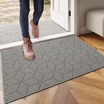 Door Mat 19.6x31.5 Inch Doormat Indoor Non Slip Front Door Mat Dirt Trapper Washable Heavy Duty Welcome Door Mat, Absorbent Entrance Rug for Indoor, Low-Profile Inside Floor Mat Carpet for Entryway