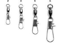 Eagle Claw Barrel Swivel with Interlock Snap, 12 Piece (Black, Size-1/0)