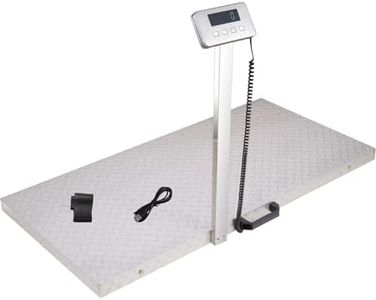 Wixeeua Upgraded 1100lb Dog Scales for Large Breed Weighing, 40"x20" Heavy Duty Livestock Scale, Large Animal Scale, Non-Slip Surface, with Stand Rod