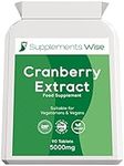 Cranberry Tablets for Urinary Infections - 90 x 5000mg Cranberry Pills - Cystitis Remedies - Bladder Infection Treatment - Kidney Cleanse Cranberry Supplements - UTI Treatment for Women and Men