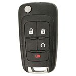 Keyless2Go Replacement Keyless Remote 4 Button Flip Car Key Fob for OHT01060512