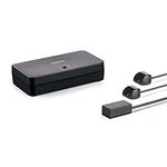 Marmitek 8148IR extender - Invisible Control 6 XTRA - Hide your TV components - 2x IR blaster to operate an unlimited number of devices - Use your own remote control - Extra small receiver,Black