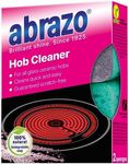 abrazo hob cleaner glass ceramic, induction hob cleaner, 2 sponges with natural soap clean your cooktop scratch-free, extra strong for everyday use