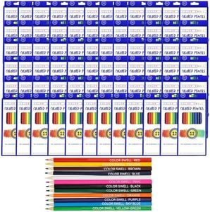 Color Swell Bulk Colored Pencil Packs 60 Sets 12 Count Assorted Vibrant Pre-Sharpened Colors 720 Total Perfect for Kids, Teachers and Classrooms