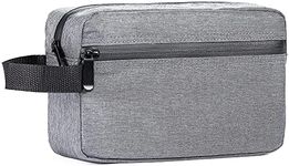 Dynotrek Portable Waterproof Toiletry Bag For Men Women -Denim Grey (Grey, 12 Cm, 9)