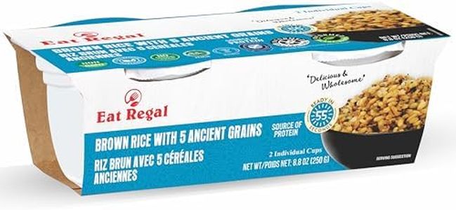 Eat Regal Brown Rice with 5 Ancient Grains, Microwaveable Cups, 8.8 oz, Pack of 6