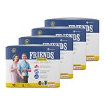 Friends Premium Adult Diapers Pant Style - 40 Count -L- with odour lock and Anti-Bacterial Absorbent Core- Waist Size 30-56 Inch ; 76-142cm