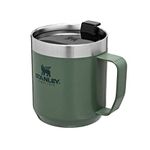 Stanley Classic Legendary Camp Mug 0.35L Coffee Cup Travel Mug - Keeps Drinks Hot or Cold - Stainless Steel Camping Mug - BPA-Free Coffee Mug - Dishwasher Safe - Hammertone Green