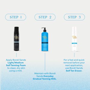 Bondi Sands Self-Tanning Foam Light/Medium – Lightweight, Buildable, 200mL