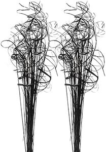 Royal Imports Sparkle Glitter Curly Ting Ting Branches Vase Filler for Wedding, Holiday & Home Decoration, 26”, 75 Stems - Black
