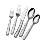 Towle Living Texture 42-Piece Forged Stainless Steel Flatware Set, Service for 4