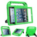 Surom Kids Case for iPad 2 3 4 （Old Model）- Built-in Screen Protector, Shockproof Handle Stand Kids Friendly Protective Case for iPad 2nd 3rd 4th Generation, Green