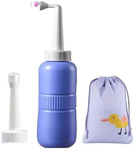 Portable Travel Bidet Sprayer for Postpartum Care,Baby Washer,Outdoor Handheld Personal Hygiene Bidet Peri Bottle with 400Ml Capacity& Angled Nozzle Spray, With Bonus Straight Spray & Storage Bag