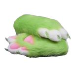 Fursuit KIG Furry Paws, Wearable Cosplay Cat Paws Animal Paws, Comic Con Costume Accessories Furry Gloves for Women (Color : Small)