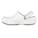 Crocs Unisex-Adult Bistro Clog, Slip Resistant Work Shoe, White, 8 Women/6 Men