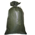 Yuzet 10x Green Woven Polypropylene Sandbags For Flood Defence
