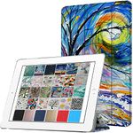 DuraSafe Cases for iPad 2 3 4 Gen [iPad 4th iPad 3rd iPad 2nd Old Model ] 9.7 Inch A1458 A1416 A1395 MD522HN/A MD525HN/A MD516HN/A Printed Slim Protective PC Clear Flip Back Cover - Color Emblem