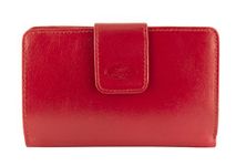 Mancini 52283-Red RFID Secure Ladies Clutch Wallet, Red, Under Seat