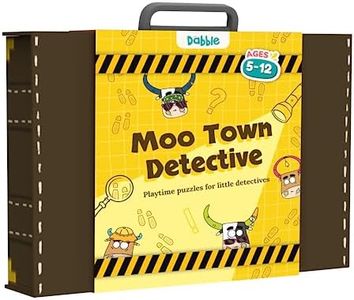 LoveDabble Detective Pretend Play Kit | Moo Town Detective Detective Roleplay Toys for Ages 5 6 7 8 9 10 11 12 | Mystery Games for Kids | Birthday Gift for Girls & Boys | Play, Learn & Solve, Small