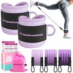 Ankle Resistance Bands, Ankle Bands for Working Out with Cuffs, Ankle Resistance Band, Glutes Workout Equipment, Butt Exercise Equipment for Women Legs and Glutes