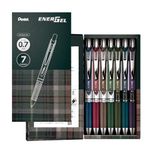 Pentel BL77-L7 Gel Ink Ballpoint Pen, EnerGel 0.7mm, Limited Edition, 7 Colors Set