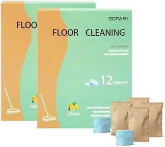 SOPAMI multi-effect floor cleaning tablets 24 Counts Lemon Scent