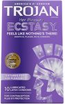 Trojan Her Pleasure Ecstasy Lubricated Condoms - 10 Count (Packaging May Vary)