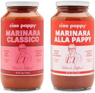 Ciao Pappy Marinara Duo - Classico & Alla Pappy Pasta Sauce - Authentic Italian Taste - Non-GMO - No Sugar Added - Low Carb - Gluten Free - Paleo Friendly - Keto Friendly - Vegetarian Tomato Pasta Sauce - Perfect for Pasta & Pizza - 24oz (2 Pack)