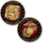 U.S. Marine Corps Proud Dad Challen