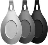 3 PCS Silicone Spoon Rest, Cooking Utensil Rest, Kitchen Silicone Spoon Holder Heat Resistance Ladle Spoon Holder for Stove Top, Cooking Spoon Rest for Cooking Spatula Spoons