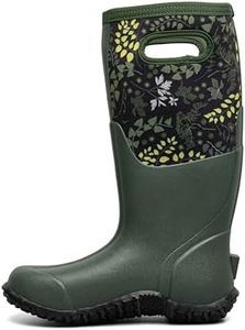 BOGS Women's Mesa English Botanical Snow Boot, Green Multi, 8