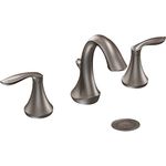 Moen T6420ORB EVA Two-Handle High-Arc 8-Inch Widespread Bathroom Faucet, Valve Required, Oil-Rubbed Bronze, Spout Height of 6-Inch