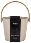 Rento - Sauna bucket - aluminium with bamboo handle - champagne - 5 litres
