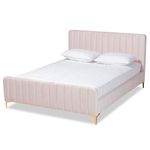 Baxton Studio Nami Beds (Platform), Full, Light Pink