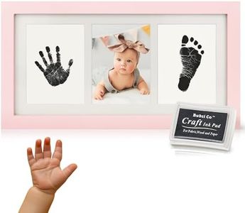 Bubzi Baby Hand & Footprint Kit - Baby Keepsake New Mom Gift - Baby Hand Print & Baby Footprint Kit with Ink Pad for Baby Hand & Footprints - Unique Baby Shower Gifts for New Parents