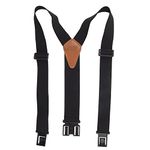 Dickies Men's Perry Y-Back Adjustable Suspender, Black, One Size