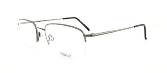 Flexon 606 Eyeglasses 035 Gunmetal Demo Lens 5619, Gunmetal, 56/19/145