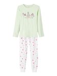 NAME IT Girl's Nkfnightset Ambrosia Cat Noos Footie, 5-6 Years