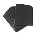 MECCANIXITY 12Pcs Iron on Patches for Clothing Repair Fabric Repair Patches Iron-On Mending Fabric Black 4.9"x3.7" for Clothes, Pants, Bags Hole Repairing and Decoration